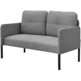 [en.casa] Sofa, + Bettsofa, Sofa Reichling 2-Sitzer Grau 2-Sitzer