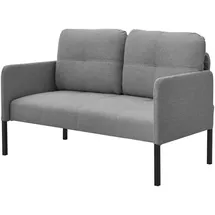 [en.casa] Sofa, + Bettsofa, Sofa Reichling 2-Sitzer Grau 2-Sitzer