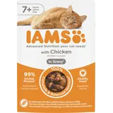 Iams Delights Katzennassfutter Senior Huhn 85 g