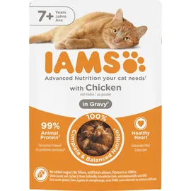Iams Delights Katzennassfutter Senior Huhn 85 g