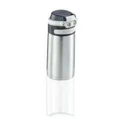 Leifheit Isolierbecher Flip, 350 ml 3244 , Farbe: silber