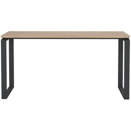 Home Affaire Schreibtisch HOME AFFAIRE "Sign Arbeitstisch, Sekretär, Bürotisch", grau (jackson hickory, matt grau), B:150cm H:75,6cm T:60cm, Tische, Schreibtisch, Cleanes Design, Metallbeine, Breite 120 oder 150 cm