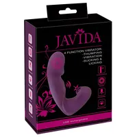 Javida Vibrator „4 Function“ mit Klopffunktion und Klitorissauger lila