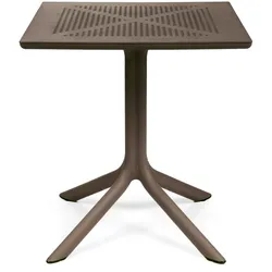 Nardi Clip 70 Gartentisch, 70 x 70 cm, tabacco