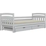 OEM Kinderbett Tosia 90 x 190 cm Kiefer massiv weiß