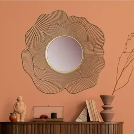 KADIMA DESIGN Wandspiegel Rose 77 cm Gold