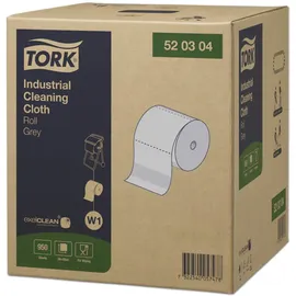 TORK Putztuchrolle Premium W1 Industrie 1-lagig grau, 950 Blätter, 1 Rolle
