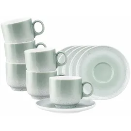 SELTMANN WEIDEN Cappuccinotasse mit Untertasse 0,3 l Mint 6 St.