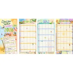 ALPHA Familienkalender Unser Jahr 160904 22x45cm 5 Spalten