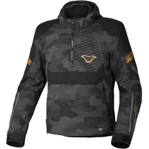 Macna Traffiq Camo wasserdichte Motorrad Textiljacke, schwarz/camouflage, XL