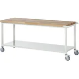 Rau Fahrbare Werkbank mit Stahlblech-Ablageboden BxTxH 2000x700x880mm