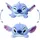 Simba Disney Lilo und Stitch Wendeplüschtier 8 cm Blau