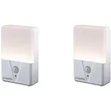 VARTA Nachtlicht mit Bewegungssensor LED inkl. 3x AAA Batterien, Motion Sensor Night Light, einfache Installation: Schraube, Magnet oder 3M-Klebeband, automatische Abschaltung (Packung mit 2)