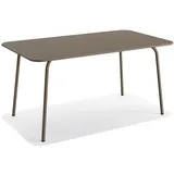 Essentials Shine Gartentisch 160 x 73 x 90 cm braun