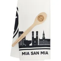 FC Bayern München Kochset 2er-Set: Geschirrtuch & Kochlöffel I