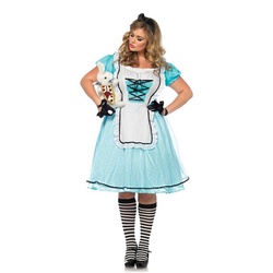Leg Avenue Kostüm Brave Alice XXL, Märchenhaftes Rollenspielkostüm für größere Größen XL-XXL