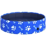 PawHut Hundepool Hunde Badewanne Wasserbecken faltbar Ø80x20Hcm