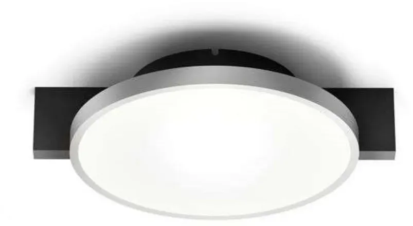 Deckenleuchte LIGHT-POINT, dimmbar, Schwarz, für Schlafzimmer, Aluminium - 0.5