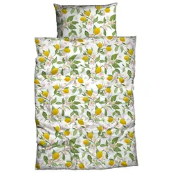 Casatex Bettwäsche Lemon 135 x 200 cm Satin Gelb