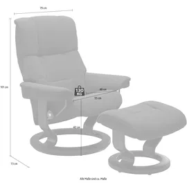 Stressless Mayfair mit Classic Base Rohleder 79 x 101 x 73 cm yellow q2 faron