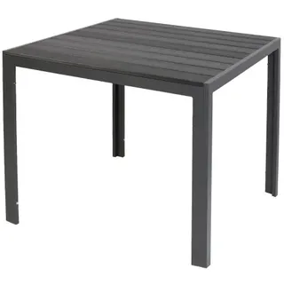 LINDER EXCLUSIV Gartentisch Aluminium Polywood Non Wood 90 x 90 cm