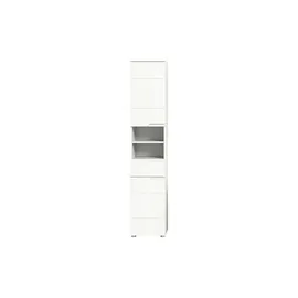 xonox.home Solero Hochschrank 38 x 193 cm Weiß Hochglanz MDF/Spanplatte