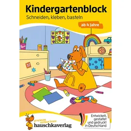 Hauschka Verlag Kindergartenblock ab 4 Jahre - Schneiden, kleben, basteln