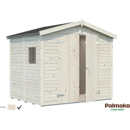 Palmako Dan 2,43 x 1,9 m transparent Doppeltür grau