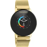 Oozoo Smartwatch Unisex Fitnessuhr (Gold/Gold Metall)