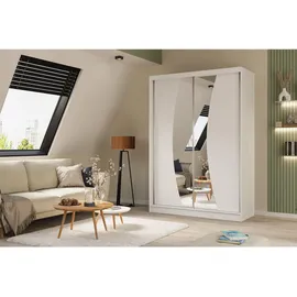 altdecor Schiebetürenschrank VOXI 150 x 216 x 61 cm Weiß