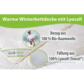 franknatur Winterdecke Bettdecke 135x200 Lyocell Bio Baumwolle Winter
