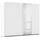 Rauch Schwebetürenschrank RAUCH "Kleiderschrank Garderobe TOPSELLER AURELIO mit 3 Ausstattungsvarianten", weiß (alpinweiß), B:261cm H:210cm T:59cm, Holzwerkstoff, Schränke, Schwebetürenschrank, 3 verschiedene Ausstattungsvarianten Griffe aus Metall MADE IN