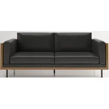 Playboy Couch 3-Sitzer schwarz