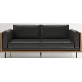Playboy Couch 3-Sitzer schwarz