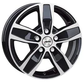 Autec Quantro 6,5 x 16 5 x 130 ET66 Schwarz poliert