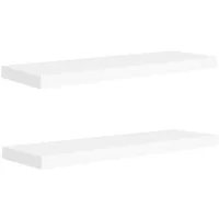 vidaXL Wandregal 80 x 23,5 x 3,8 cm Weiß