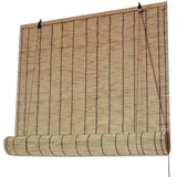 Geovne Reed Vorhang Außenrollos,Raffrollo Bambusrollo,Natürliche Garten Terrasse,Reed Vorhang Ohne Bohren,Weitere Größen Wählbar (120x300cm/47x118in)