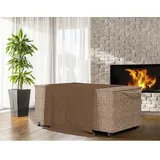 Auflagenbox Polyrattan 122x61x56cm creme