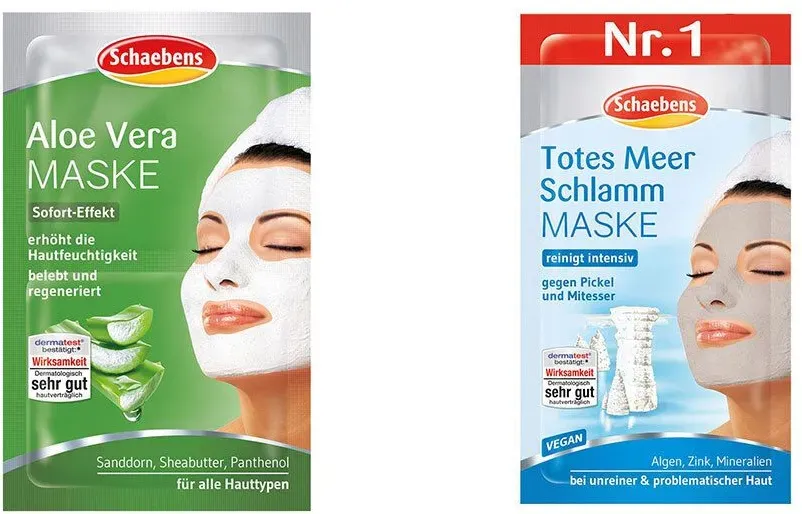 Schaebens Totes Meer Schlamm Maske + Schaebens Aloe Vera Maske