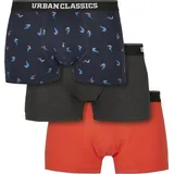 URBAN CLASSICS Boxer Short 3-Pack - Grau - S