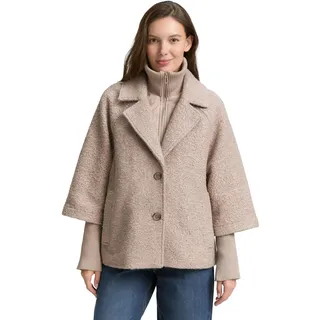 Tom Tailor 1046602 Jacke, 38230-Boucle Beige Melange, XL