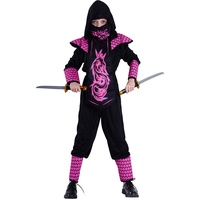 SEA HARE Kinder Mädchen Ninja Kostüm (M:7-9Jahre)