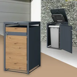 ML-Design Mülltonnenbox 68 x 80 x 116,3 cm braun