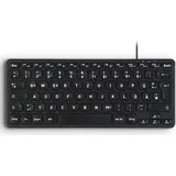Perixx PERIBOARD-416 DE USB Tastatur Deutsch, QWERTZ schwarz USB-Hub