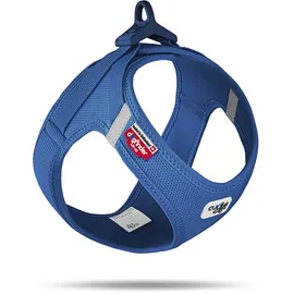 Curli Clasp Vest Hundegeschirr Blau M