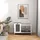 PawHut Kleintierstall mit Freilaufgehege 92 x 52 x 67 cm grau
