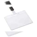 Europel Namensschild, mit Clip, 90,0/60,0 mm 24 Stück, transparent
