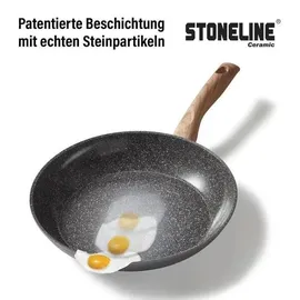 STONELINE Topf-Set 14-tlg. Kochtopf + Bratpfanne + Glasdeckel