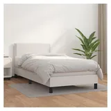vidaXL Boxspringbett 100 x 200 cm Weiß