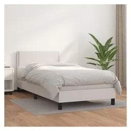 vidaXL Boxspringbett 100 x 200 cm Weiß